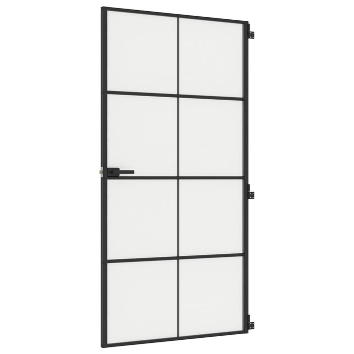 Ușă interior negru 102,5x201,5 cm sticlă securiz./aluminiu slim - WALTI WALTI