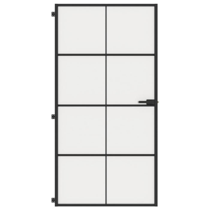 Ușă interior negru 102,5x201,5 cm sticlă securiz./aluminiu slim - WALTI WALTI