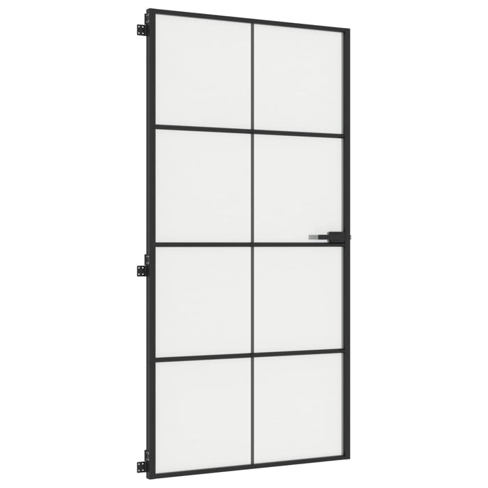 Ușă interior negru 102,5x201,5 cm sticlă securiz./aluminiu slim - WALTI WALTI