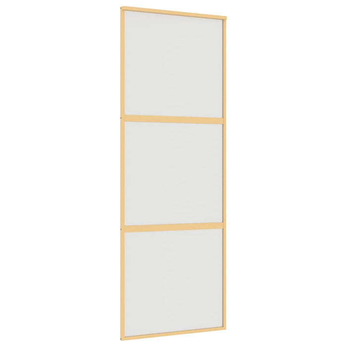 Ușă glisantă, auriu, 76x205 cm, sticlă ESG mată și aluminiu WALTI