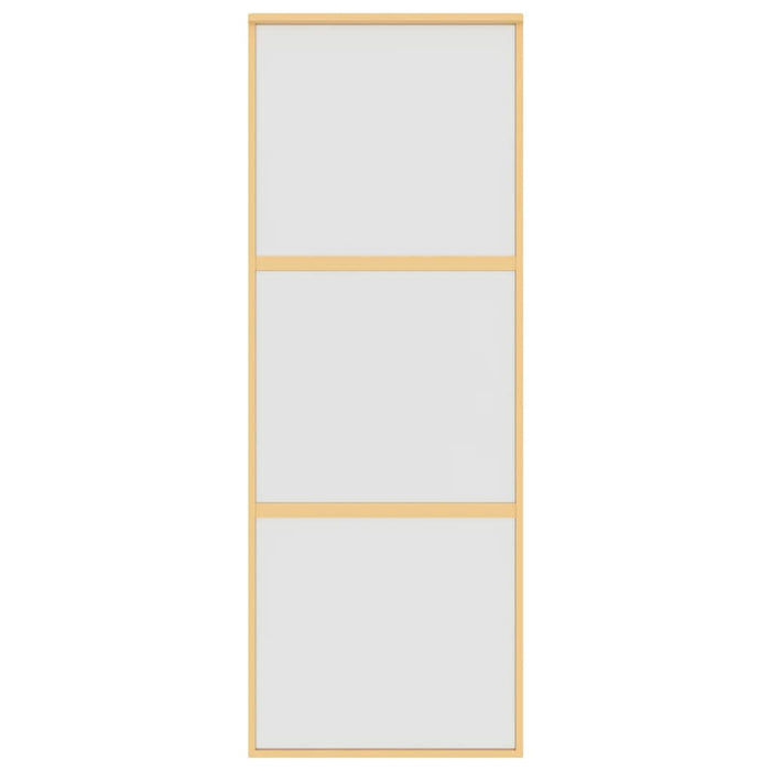 Ușă glisantă, auriu, 76x205 cm, sticlă ESG mată și aluminiu WALTI