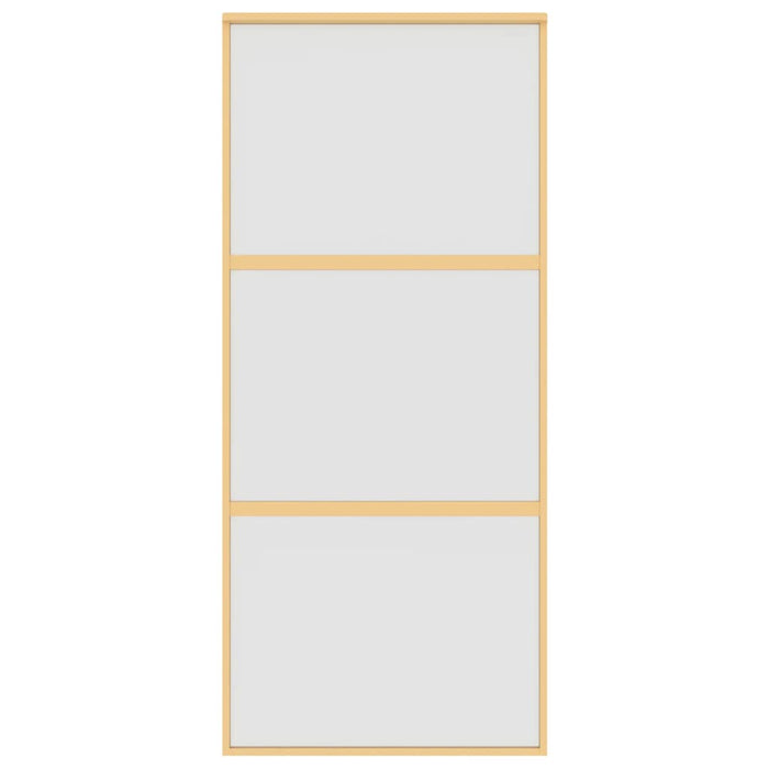 Ușă glisantă, auriu, 90x205 cm, sticlă ESG mată și aluminiu WALTI