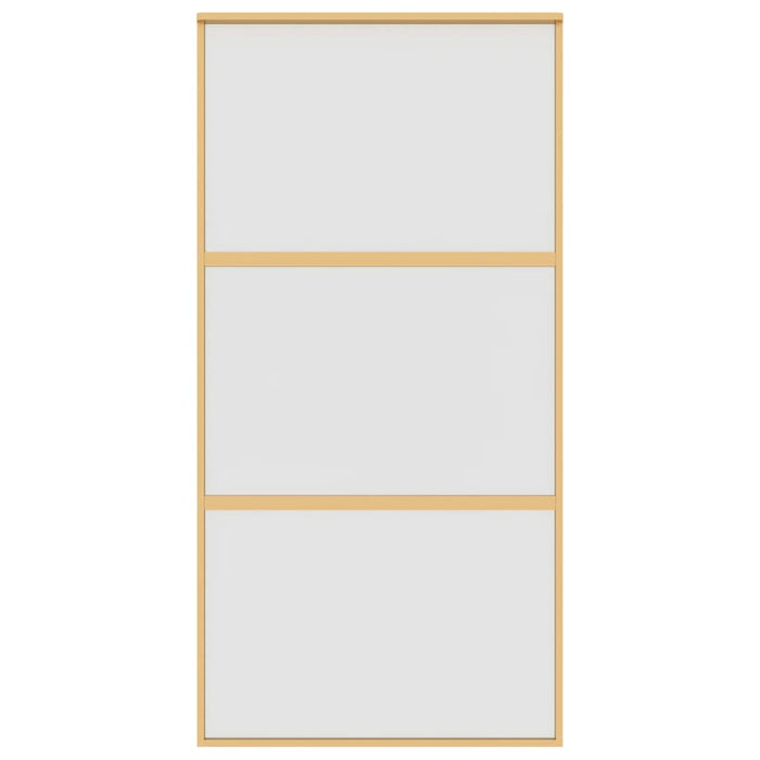 Ușă glisantă, auriu, 102,5x205 cm, sticlă ESG mată și aluminiu WALTI