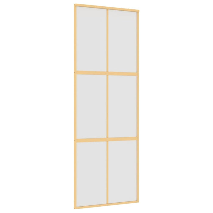 Ușă glisantă, auriu, 76x205 cm, sticlă ESG mată și aluminiu WALTI