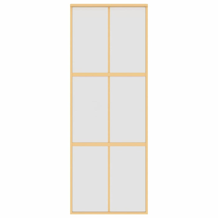 Ușă glisantă, auriu, 76x205 cm, sticlă ESG mată și aluminiu WALTI