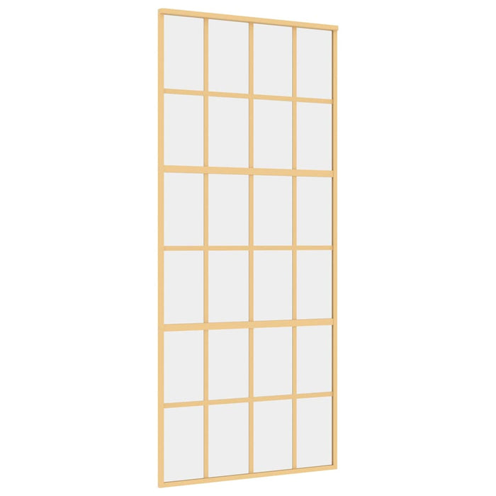 Ușă glisantă, auriu, 90x205 cm, sticlă ESG mată și aluminiu WALTI