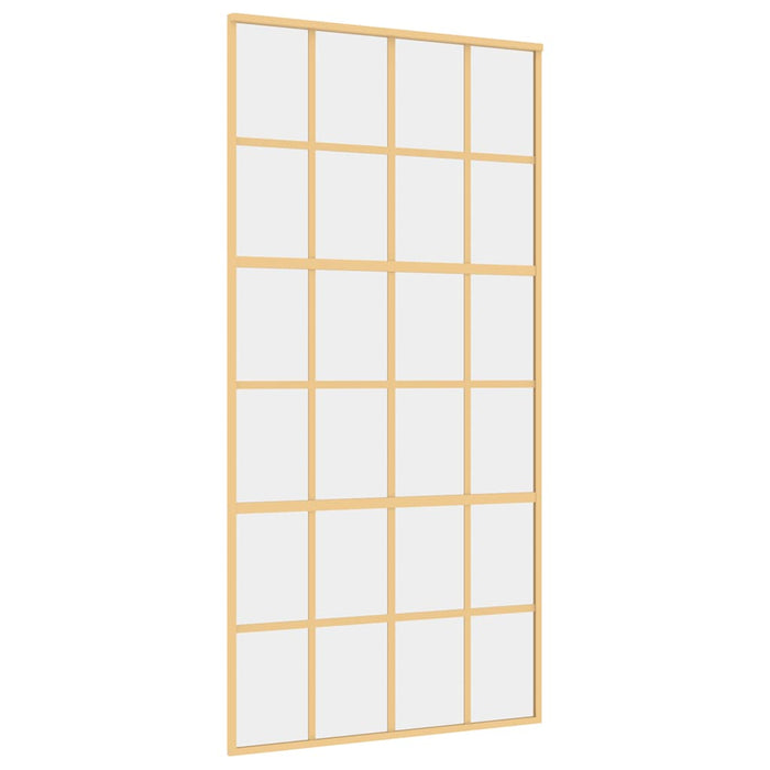 Ușă glisantă, auriu, 102,5x205 cm, sticlă ESG mată și aluminiu - WALTI WALTI