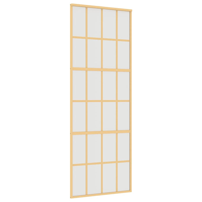Ușă glisantă, auriu, 76x205 cm, sticlă ESG mată și aluminiu WALTI