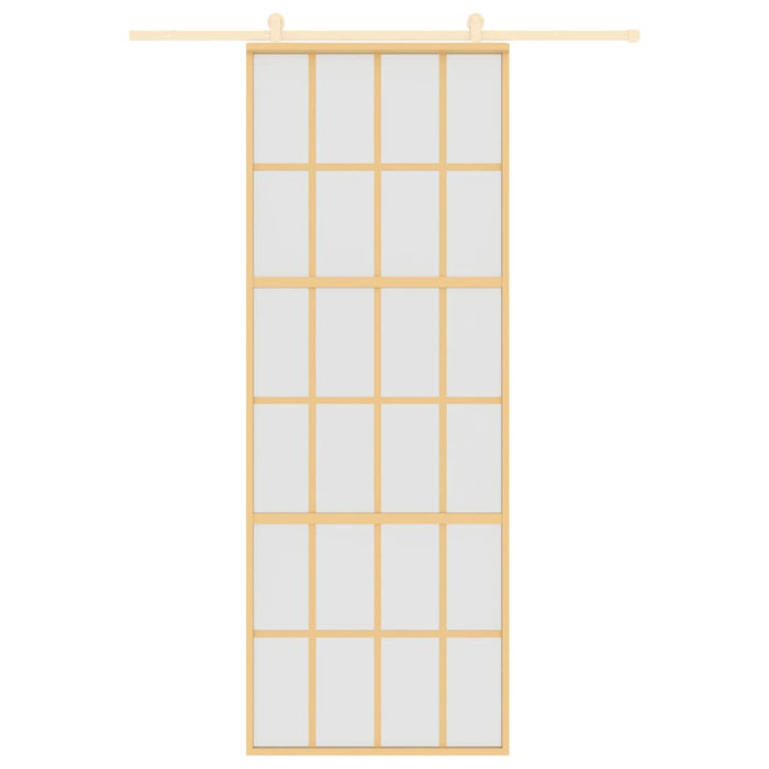 Ușă glisantă, auriu, 76x205 cm, sticlă ESG mată și aluminiu WALTI