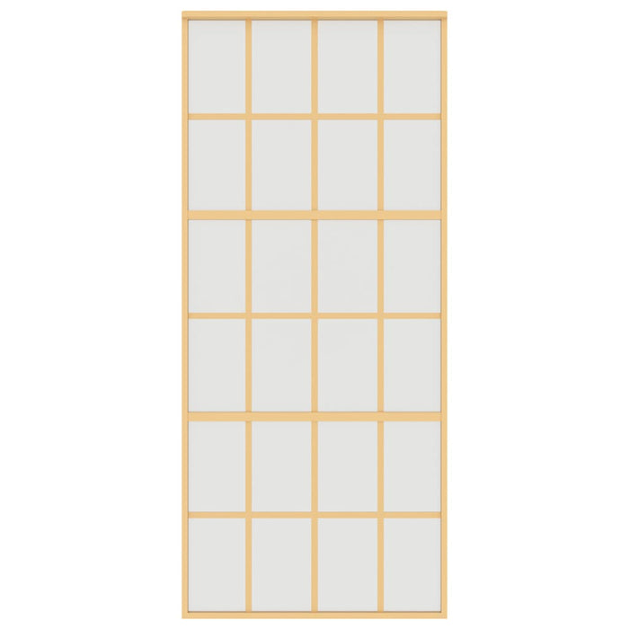 Ușă glisantă, auriu, 90x205 cm, sticlă ESG mată și aluminiu - WALTI WALTI