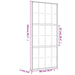Ușă glisantă, auriu, 90x205 cm, sticlă ESG mată și aluminiu - WALTI WALTI