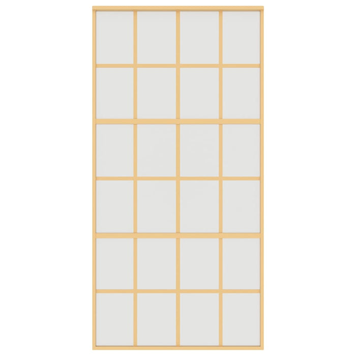 Ușă glisantă, auriu, 102,5x205 cm, sticlă ESG mată și aluminiu WALTI
