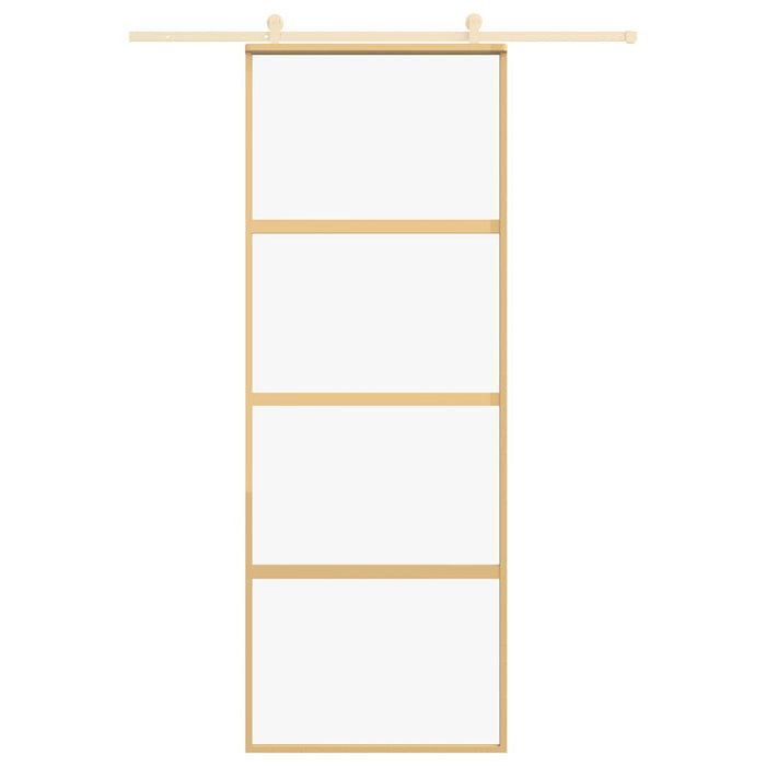 Ușă glisantă auriu 76x205 cm sticlă ESG transparentă/aluminiu - WALTI WALTI