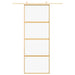 Ușă glisantă auriu 76x205 cm sticlă ESG transparentă/aluminiu - WALTI WALTI