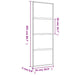 Ușă glisantă auriu 76x205 cm sticlă ESG transparentă/aluminiu - WALTI WALTI