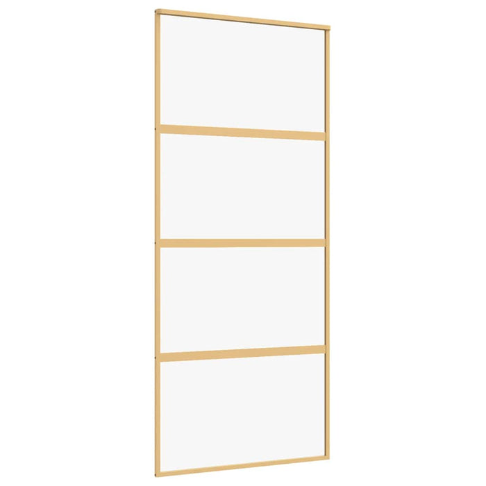 Ușă glisantă, auriu, 90x205 cm, sticlă ESG mată și aluminiu WALTI