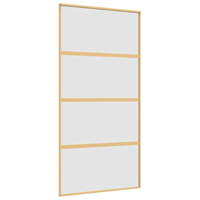 Ușă glisantă, auriu, 102,5x205 cm, sticlă ESG mată și aluminiu - WALTI WALTI