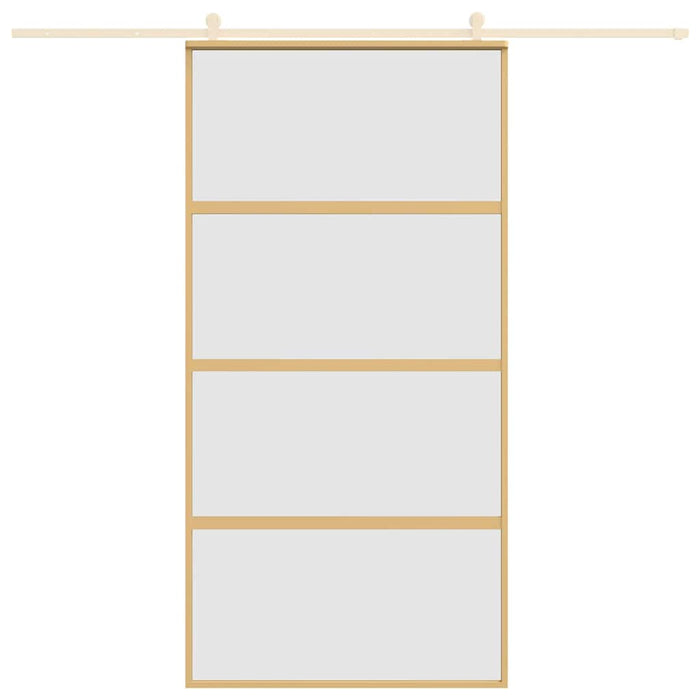 Ușă glisantă, auriu, 102,5x205 cm, sticlă ESG mată și aluminiu - WALTI WALTI