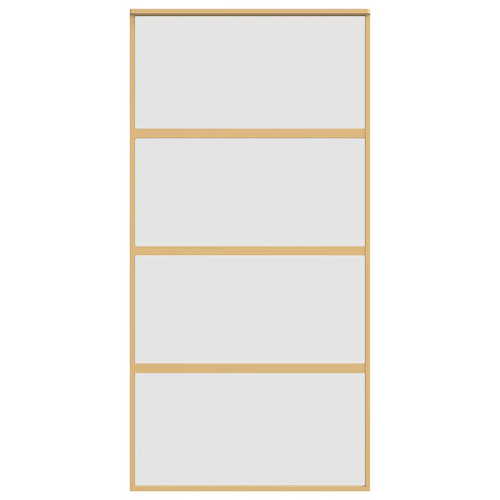 Ușă glisantă, auriu, 102,5x205 cm, sticlă ESG mată și aluminiu - WALTI WALTI