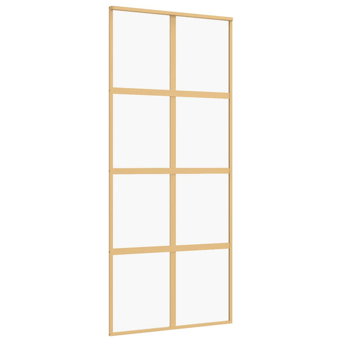 Ușă glisantă, auriu, 90x205 cm, sticlă ESG mată și aluminiu WALTI