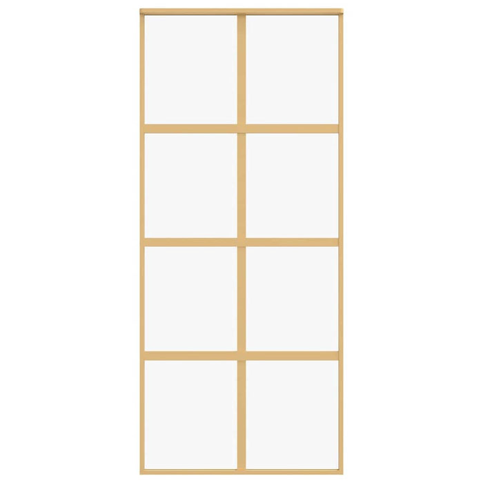 Ușă glisantă, auriu, 90x205 cm, sticlă ESG mată și aluminiu WALTI