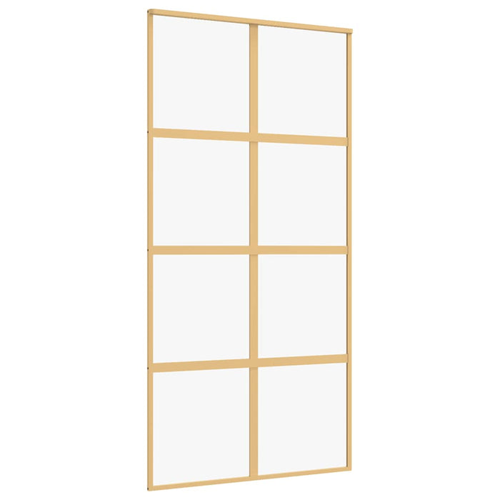 Ușă glisantă, auriu, 102,5x205 cm, sticlă ESG mată și aluminiu - WALTI WALTI