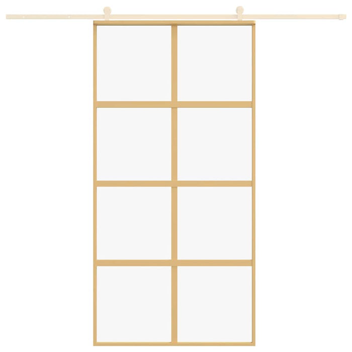 Ușă glisantă, auriu, 102,5x205 cm, sticlă ESG mată și aluminiu - WALTI WALTI