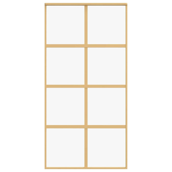 Ușă glisantă, auriu, 102,5x205 cm, sticlă ESG mată și aluminiu - WALTI WALTI