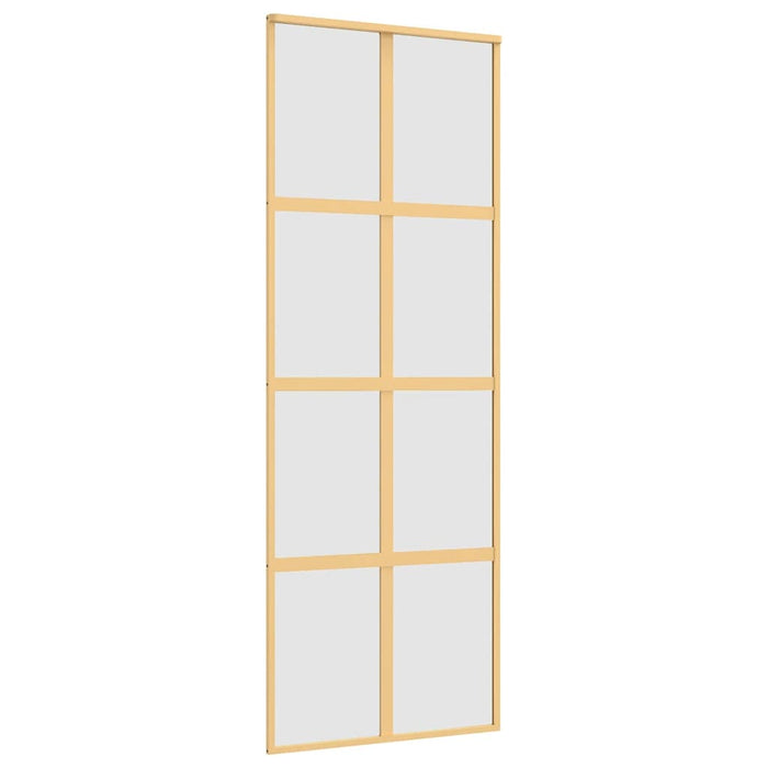 Ușă glisantă, auriu, 76x205 cm, sticlă ESG mată și aluminiu - WALTI WALTI