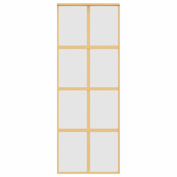 Ușă glisantă, auriu, 76x205 cm, sticlă ESG mată și aluminiu - WALTI WALTI