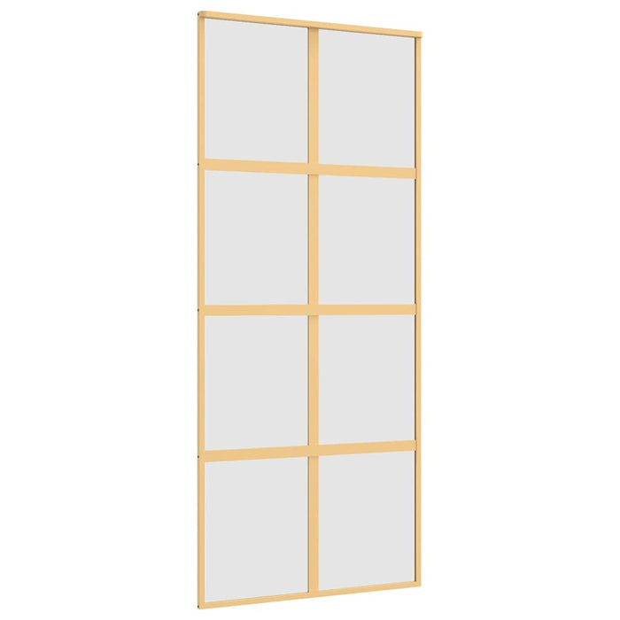 Ușă glisantă, auriu, 90x205 cm, sticlă ESG mată și aluminiu WALTI