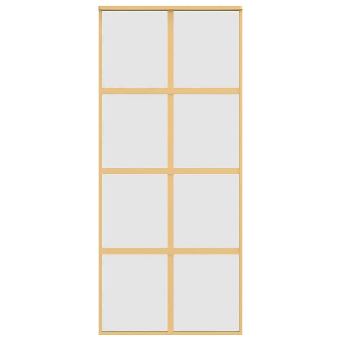 Ușă glisantă, auriu, 90x205 cm, sticlă ESG mată și aluminiu WALTI