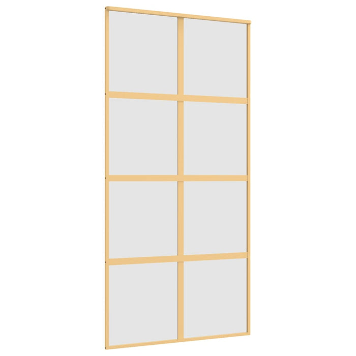 Ușă glisantă, auriu, 102,5x205 cm, sticlă ESG mată și aluminiu WALTI