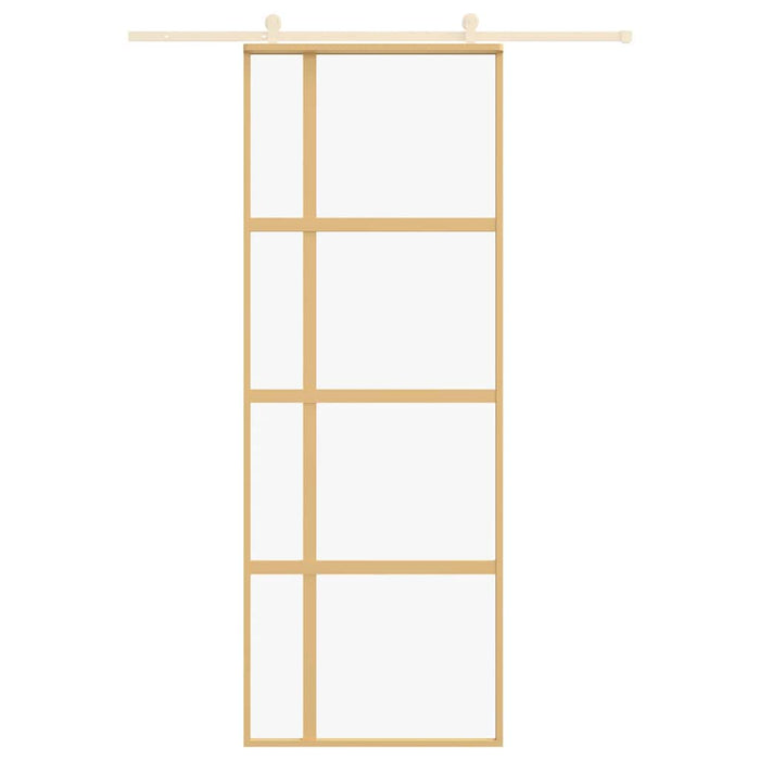 Ușă glisantă auriu 76x205 cm sticlă ESG transparentă/aluminiu WALTI