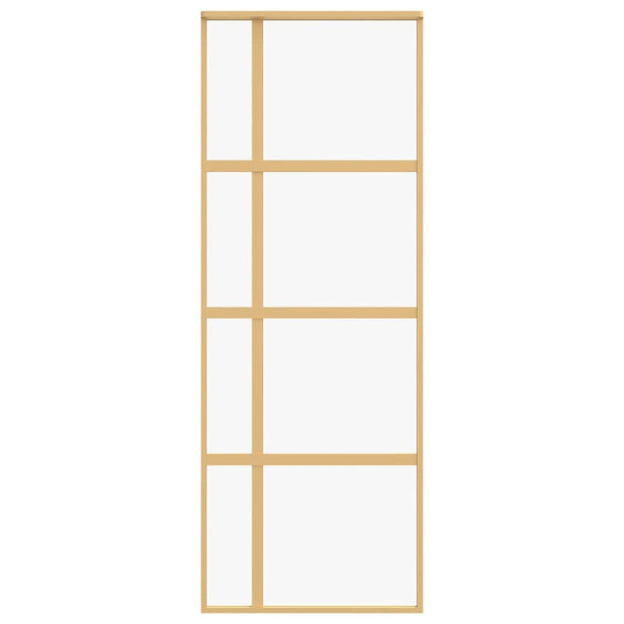 Ușă glisantă auriu 76x205 cm sticlă ESG transparentă/aluminiu WALTI
