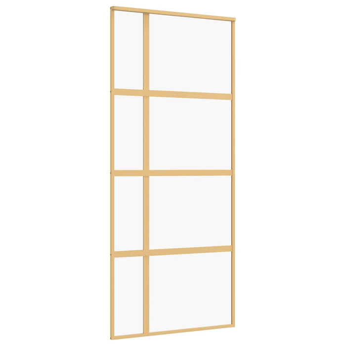 Ușă glisantă, auriu, 90x205 cm, sticlă ESG mată și aluminiu WALTI