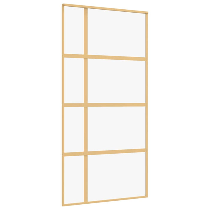 Ușă glisantă, auriu, 102,5x205 cm, sticlă ESG mată și aluminiu WALTI