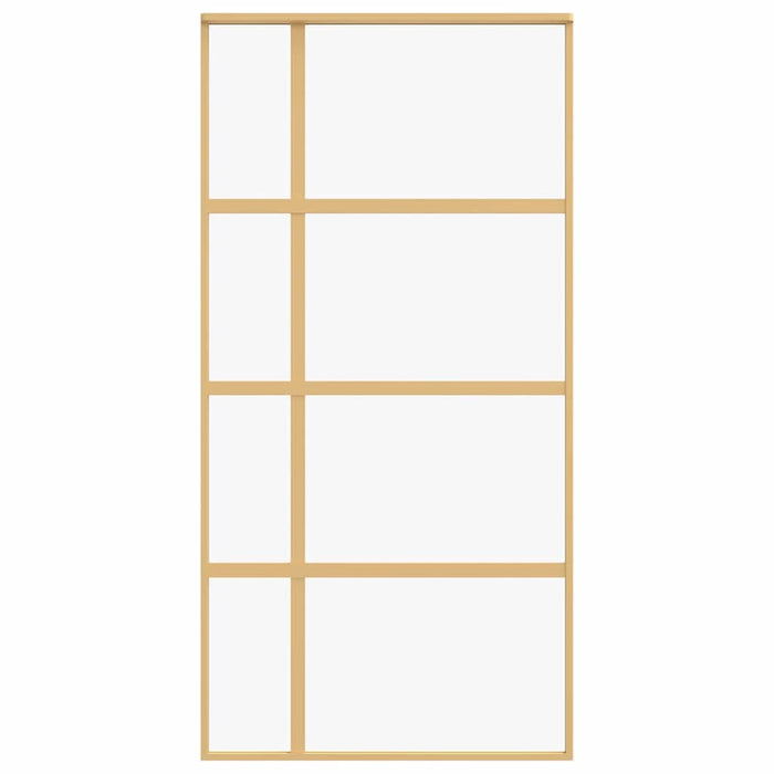 Ușă glisantă, auriu, 102,5x205 cm, sticlă ESG mată și aluminiu WALTI