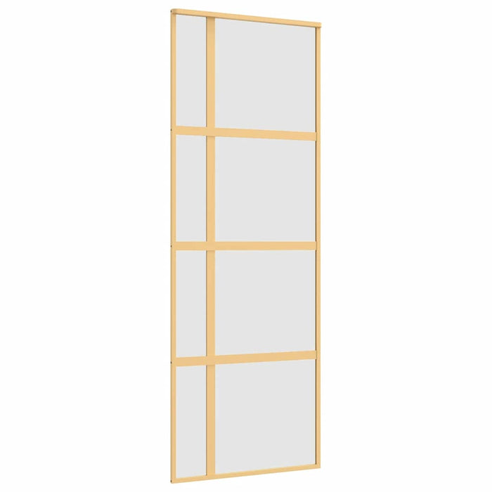 Ușă glisantă, auriu, 76x205 cm, sticlă ESG mată și aluminiu WALTI