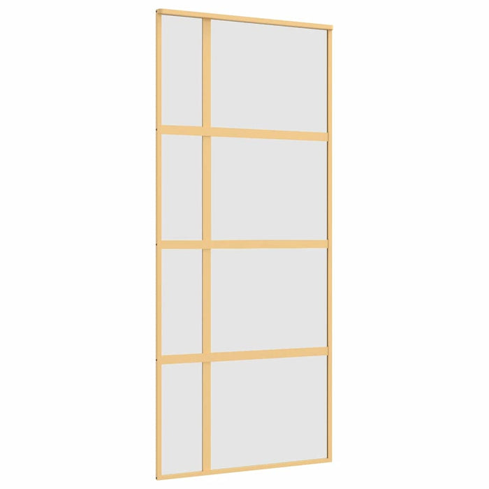 Ușă glisantă, auriu, 90x205 cm, sticlă ESG mată și aluminiu - WALTI WALTI