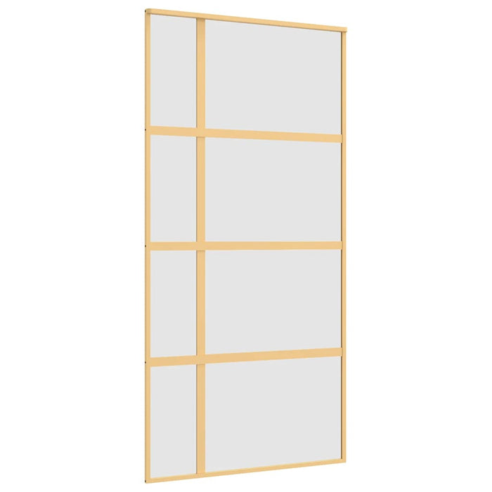 Ușă glisantă, auriu, 102,5x205 cm, sticlă ESG mată și aluminiu WALTI