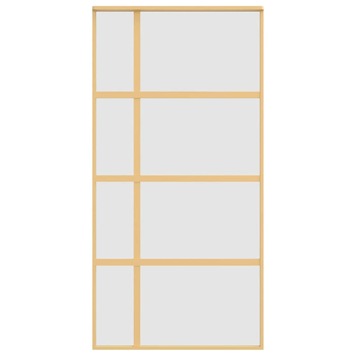 Ușă glisantă, auriu, 102,5x205 cm, sticlă ESG mată și aluminiu WALTI