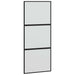 Ușă glisantă, negru, 90x205 cm, sticlă securizată și aluminiu - WALTI WALTI