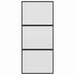 Ușă glisantă, negru, 90x205 cm, sticlă securizată și aluminiu - WALTI WALTI