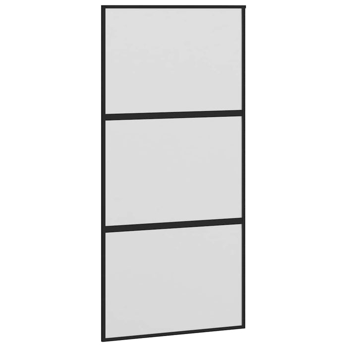 Ușă glisantă, negru, 102,5x205 cm, sticlă securizată/aluminiu - WALTI WALTI