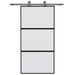 Ușă glisantă, negru, 102,5x205 cm, sticlă securizată/aluminiu - WALTI WALTI