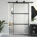 Ușă glisantă, negru, 102,5x205 cm, sticlă securizată/aluminiu - WALTI WALTI