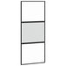Ușă glisantă, negru, 90x205 cm, sticlă securizată și aluminiu - WALTI WALTI