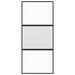 Ușă glisantă, negru, 90x205 cm, sticlă securizată și aluminiu - WALTI WALTI
