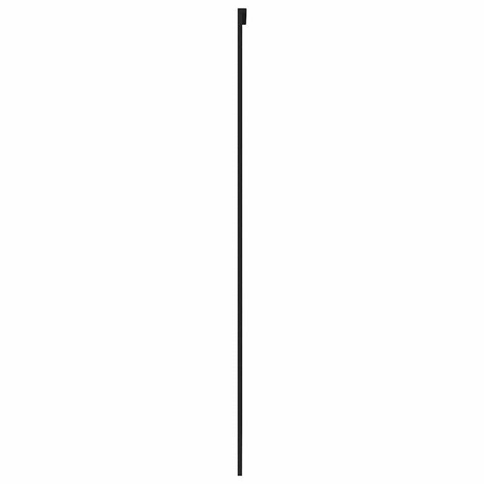 Ușă glisantă, negru, 90x205 cm, sticlă securizată și aluminiu - WALTI WALTI